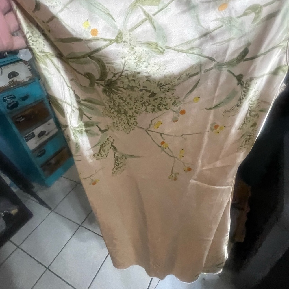 Floral Satin nightgown